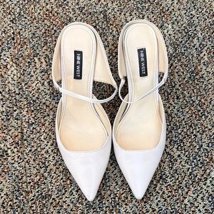Nine West Cream Pointed Toe Heels